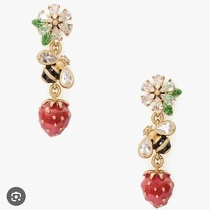 NWT Kate Spade Strawberry Fields Statement Earrings -retail $129